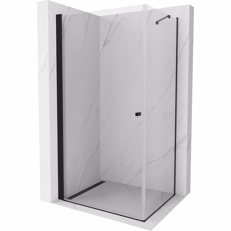MEXEN/S - Pretória sprchovací kút 100x90, transparent, čierna 852-100-090-70-00
