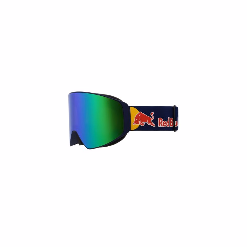 Lyžiarske okuliare RED BULL SPECT JAMM-07GR3, blue brown with green mirror