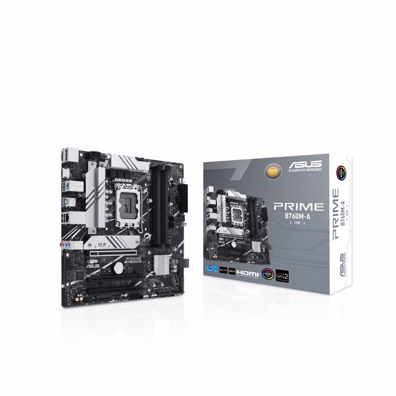 ASUS MB Sc LGA1700 PRIME B760-A-CSM, Intel B760, 4xDDR5, 1xDP, 2xHDMI, mATX