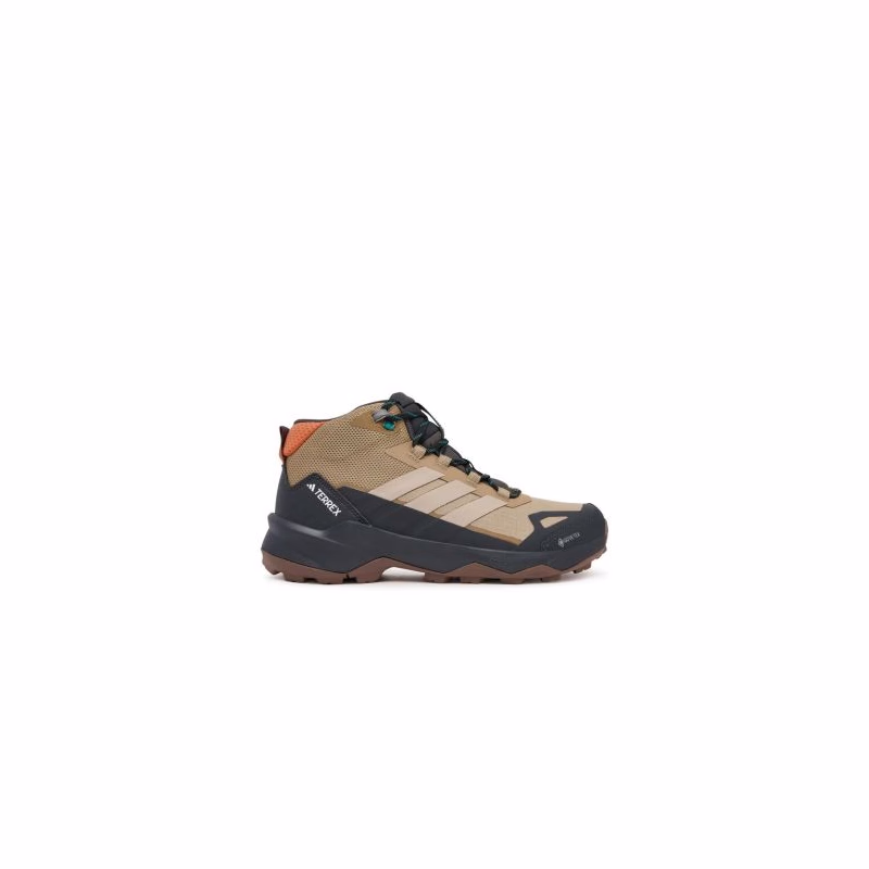 Pánska členková turistická obuv ADIDAS Terrex Skychaser AX5 Mid GTX M cardboard blanch cargo semi impact orange