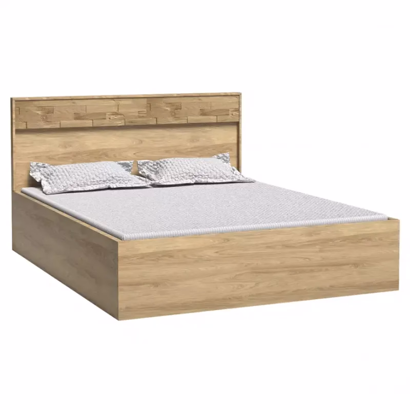 Posteľ M9 Mediolan 140x200 Deska Natural Hikora