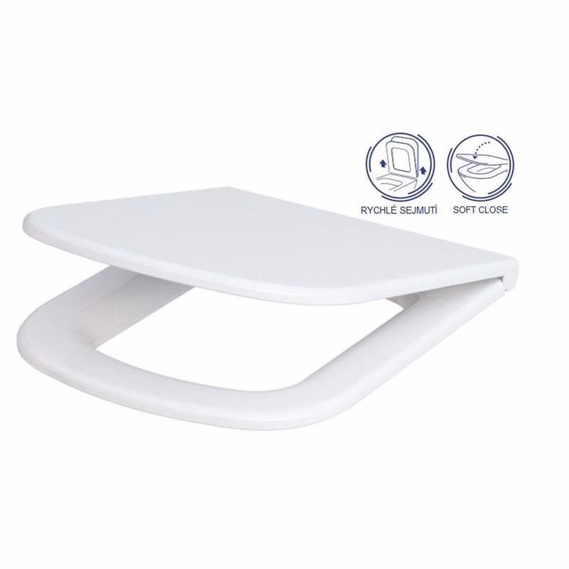 CERSANIT - SEDADLO COLOUR DUROPLAST SOFT-CLOSE EASY-OFF K98-0092