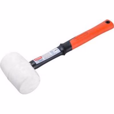EXTOL PREMIUM Kladivo gumené biele, 70mm, 680g, sklolaminát