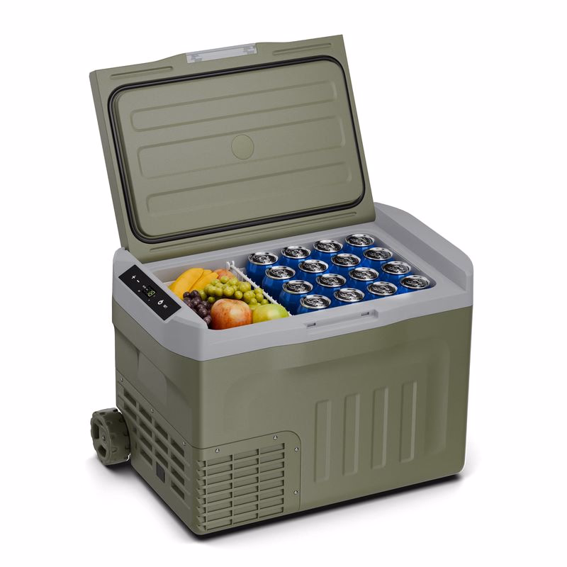 Klarstein PolarForce 28l kompresorový chladiaci box| LCD panel, osvetlenie, off-road, ochrana batérie, 12V/230V