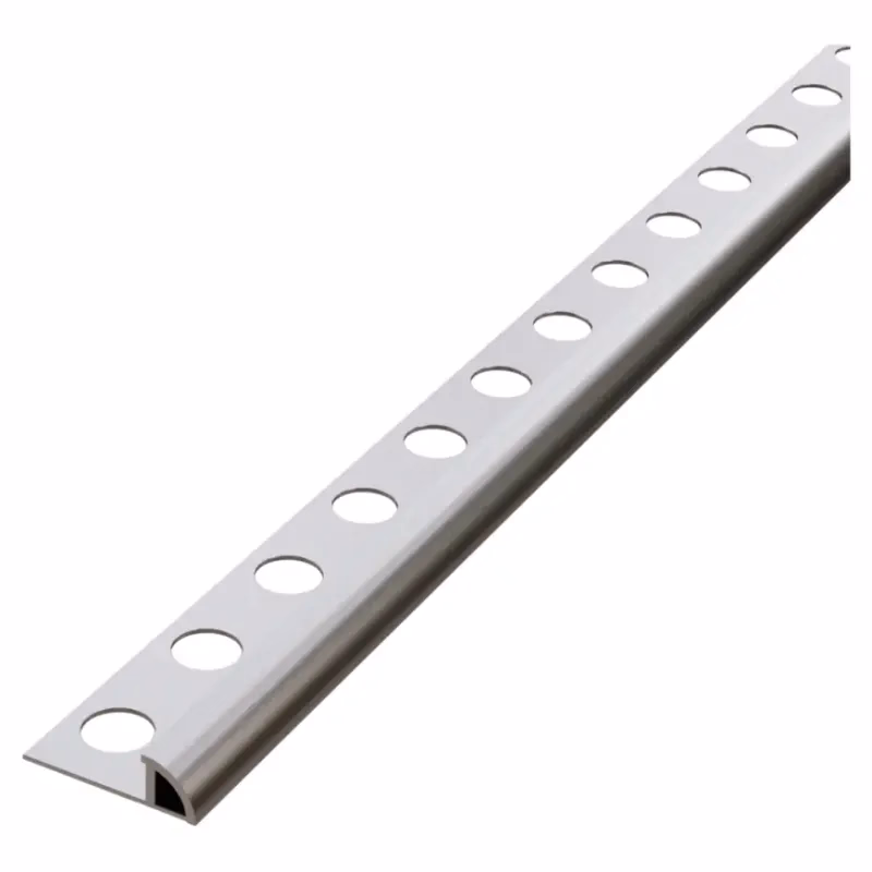 Rohový profil polkruh strieborný elox 12,5 mm x 270 cm