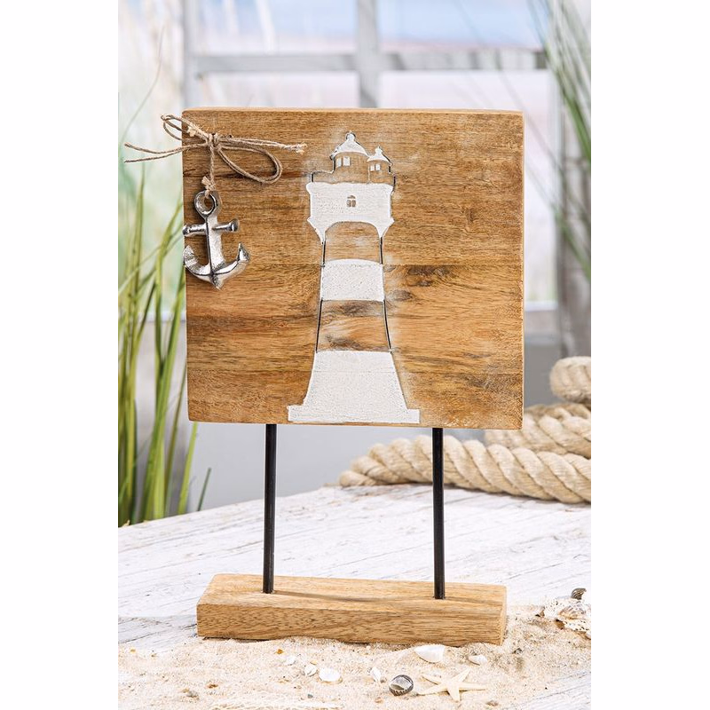 Stojan s reliéfom, obdĺžnikový, s motívom kotvy "Leuchtturm"