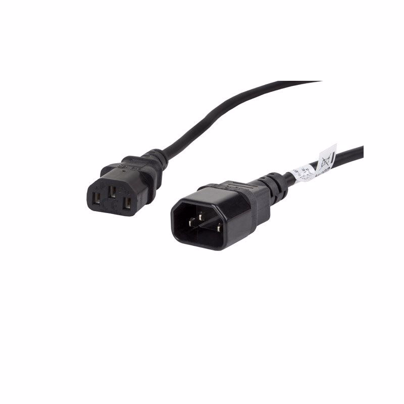 LANBERG IEC 320 C13 na C14 kábel 1.8M VDE čierny