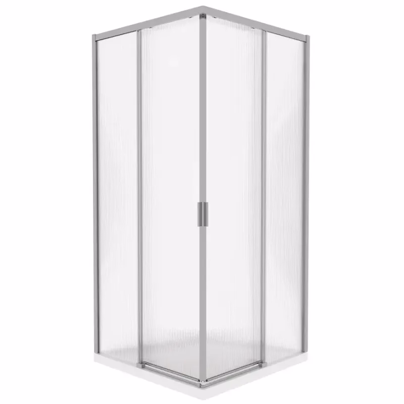 Sprchový kút štvorcový Eter 90x90x190 chróm