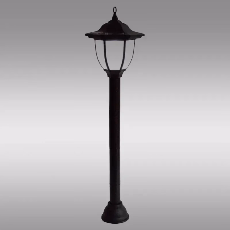 Solárny lampa stĺp AR VO2795 čierna LP1