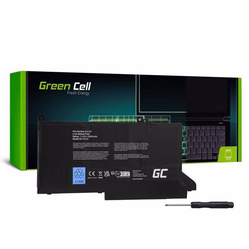 Green Cell Battery DJ1J0 pre Dell Latitude 7280 7290 7380 7390 7480 7490
