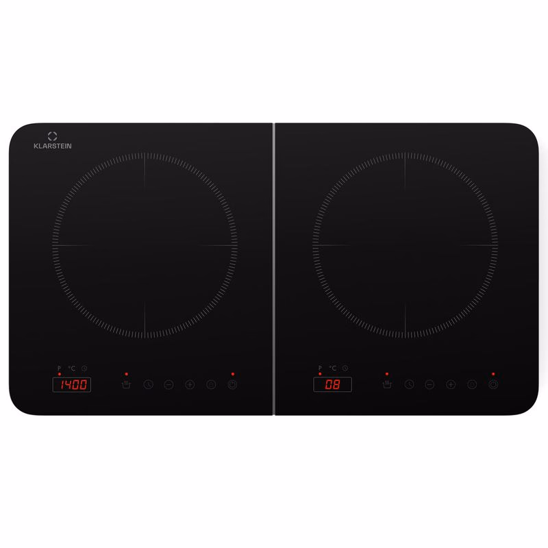 Klarstein Cookio, dvojitá indukčná varná doska, 3500 W, časovač, sklokeramika