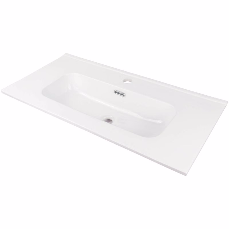 DEANTE - Tubo biele Keramické umývadlo, vsadené - 80 cm CTU_6U8M