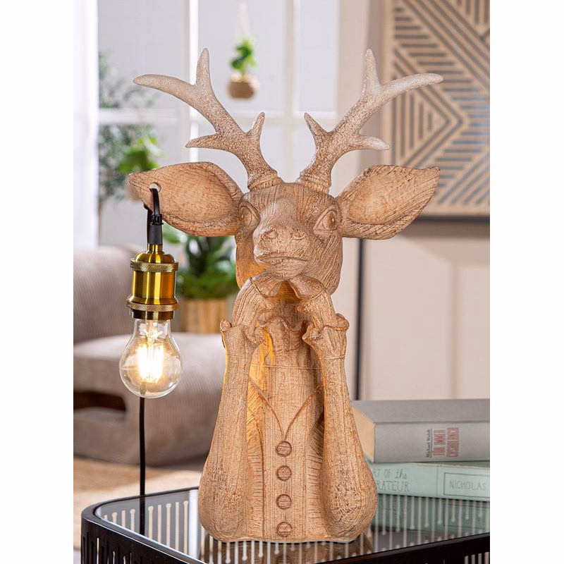 Stolná lampa Jelen Lady deer, 46 cm