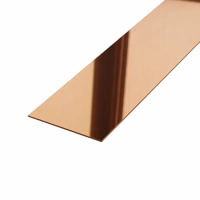 Dekoratívna lišta I 5x270 cm medená lesklá