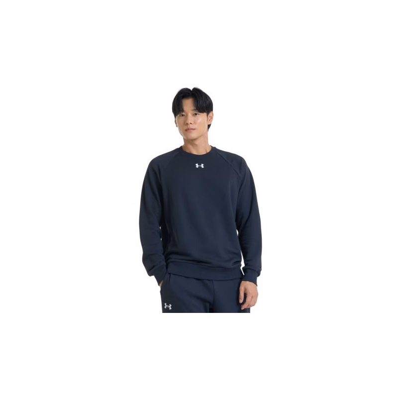 Pánska zateplená mikina UNDER ARMOUR UA Rival Fleece Crew-BLK I
