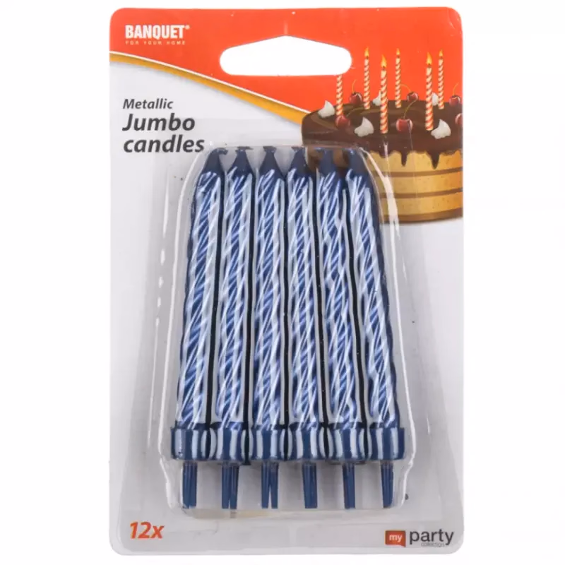 Narodeninová sviečka Jumbo My Party 12 ks