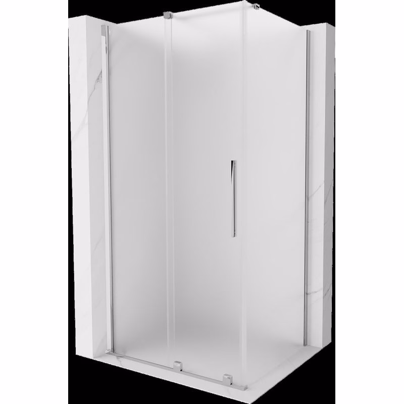 MEXEN/S - Velár sprchovací kút, posuvné dvere 100 x 75, dekor, chróm 871-100-075-31-01