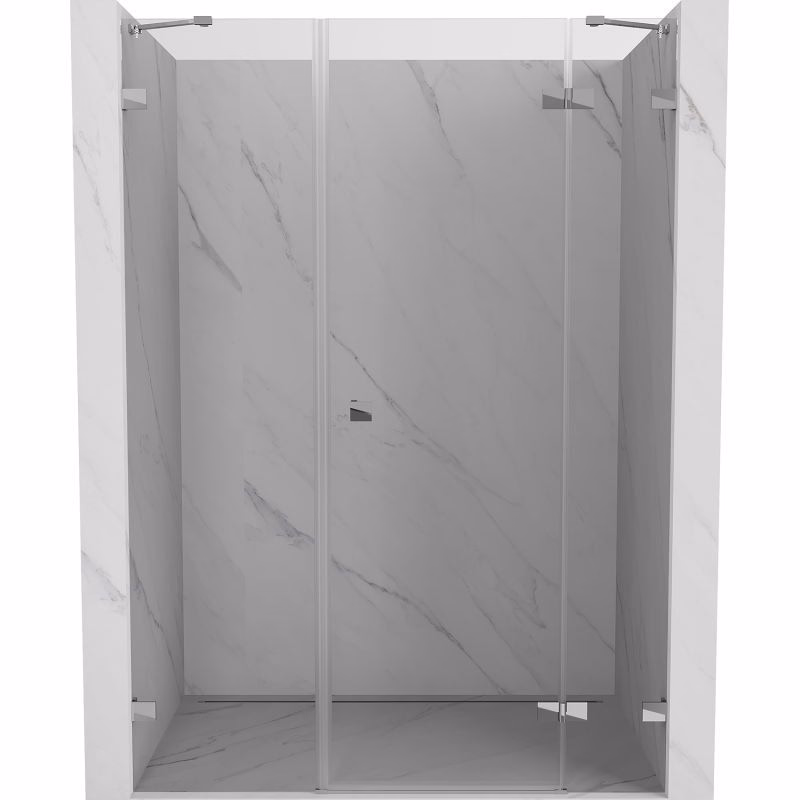 MEXEN/S - Lunar sprchové dvere krídlové pravé 150, transparent, chróm 834S-150-050-01-00-P