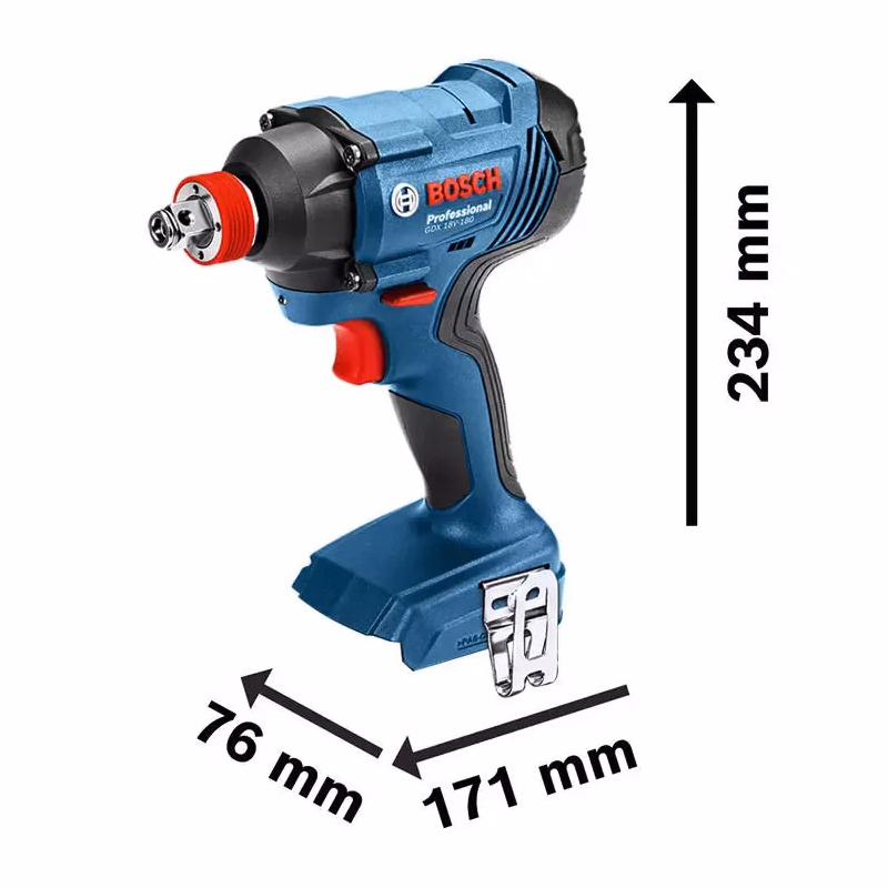 Rázový uťahovák Bosch Professional 18V 180NM Solo GDX 180-LI