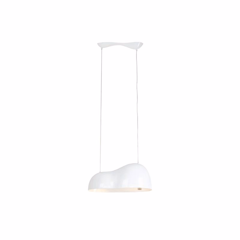 Závesná lampa Cloud Beam Double biela 70 cm