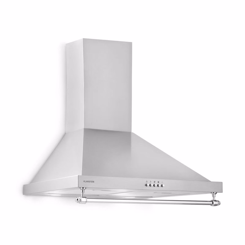 Klarstein Montblanc 60, digestor, 60 cm, nástenný, 599 m³/h, LED, lišta, strieborno-šedý