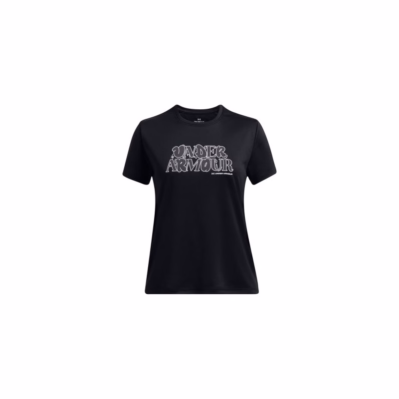 Dievčenské tričko s krátkym rukávom UNDER ARMOUR UA Tech Wordmark SS-BLK