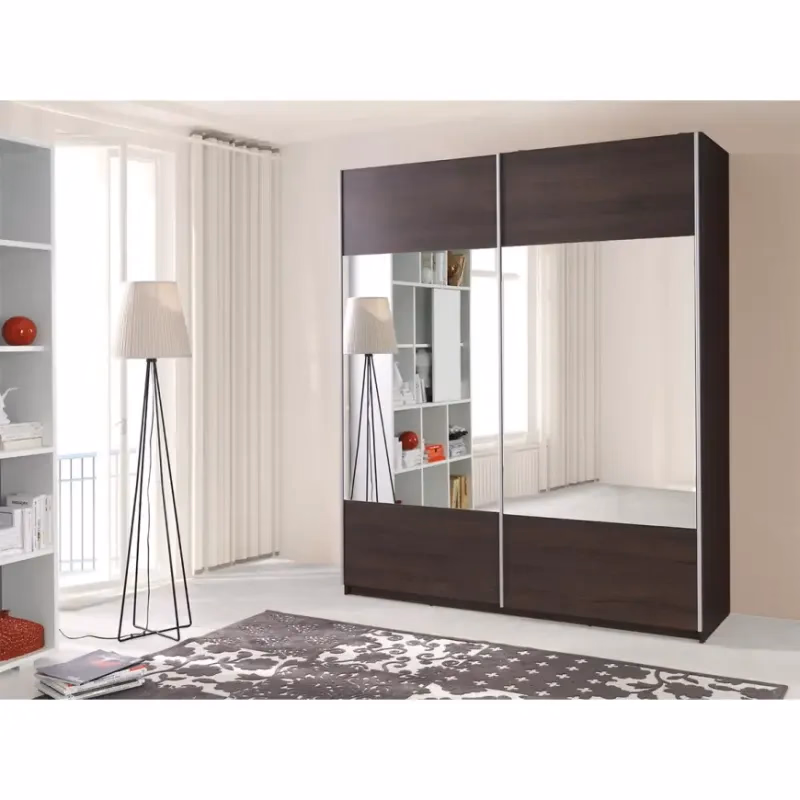 Skriňa Vario so zrkadlom dub sonoma čokoláda 175 cm