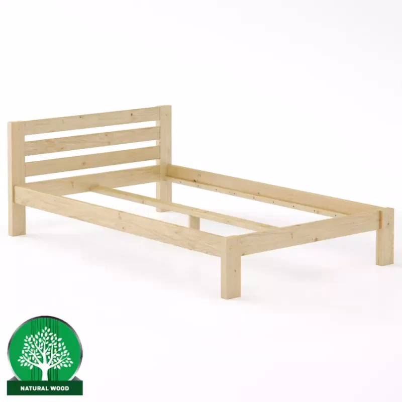 Posteľ borovica LK105–120x200 surová