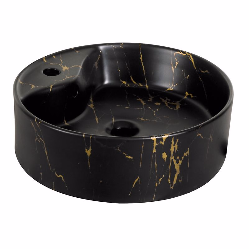 KERRA - Umývadlo na dosku KR-138 MARBLE BL/G 5907548118431