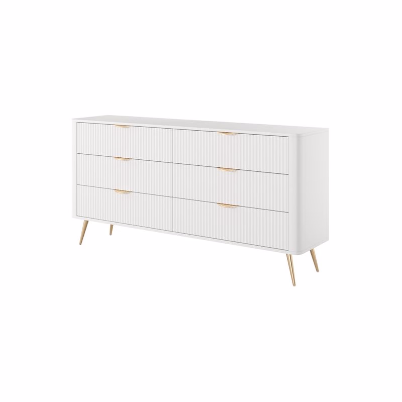 ArtLas Komoda LINA 163 6S | biela