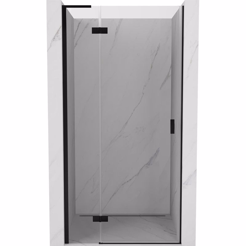 MEXEN/S - Mist-H L sprchové dvere krídlové ľavé 110, transparent, čierna 8A5L-110-000-70-00-L