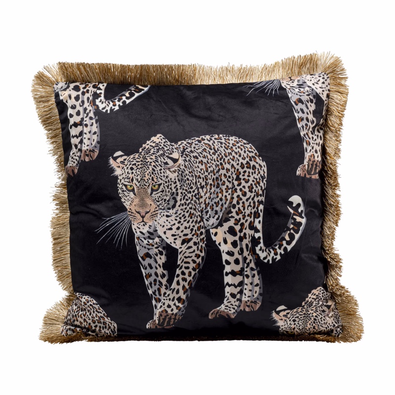Leopard dekoračný vankúš 45x45 cm