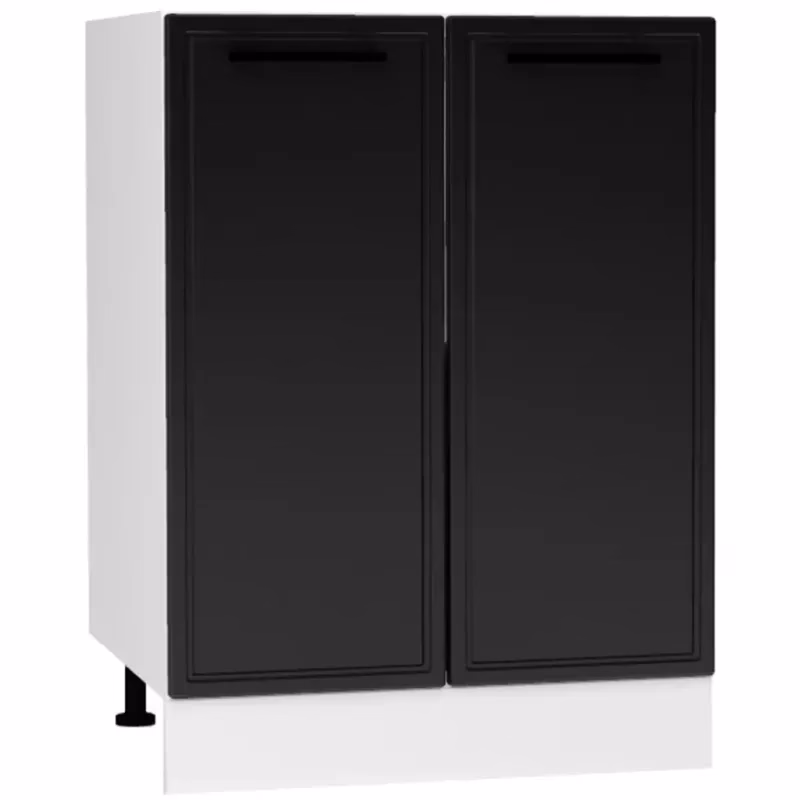 Kuchynská skrinka Emily D60PC PL čierny hrášok