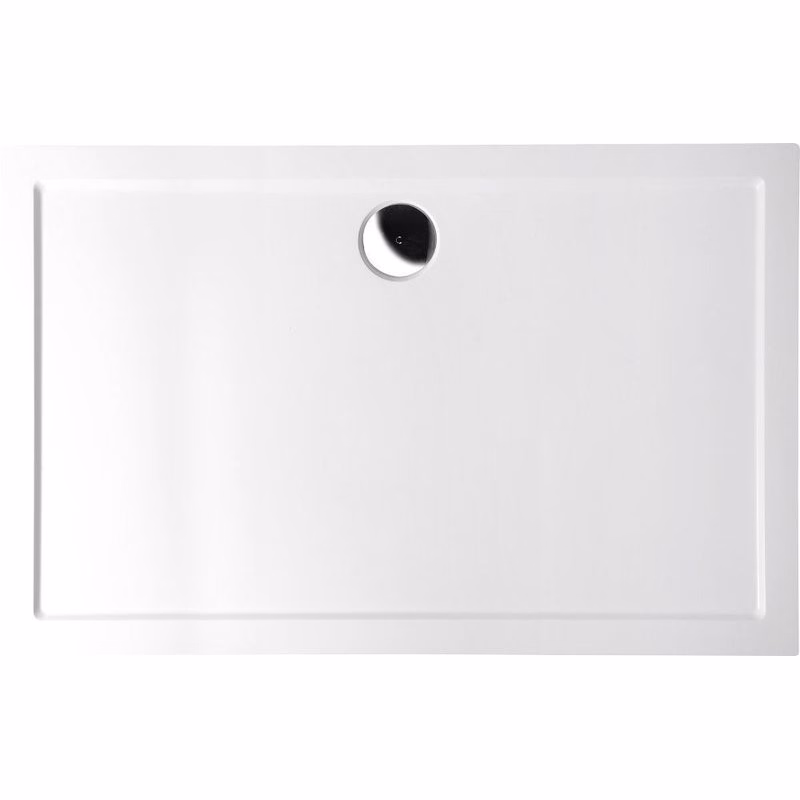 POLYSAN - KARIA sprchová vanička z liateho mramoru, obdĺžnik 110x80cm, biela 46511