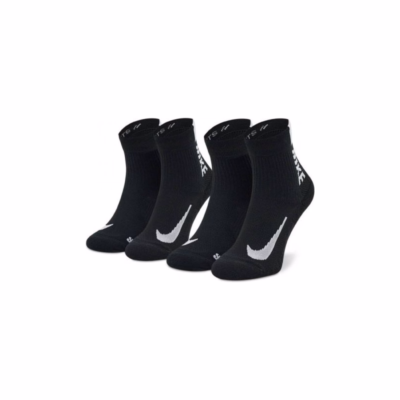 Ponožky NIKE 2 PACK-NK MLTPLIER ANKLE-Black