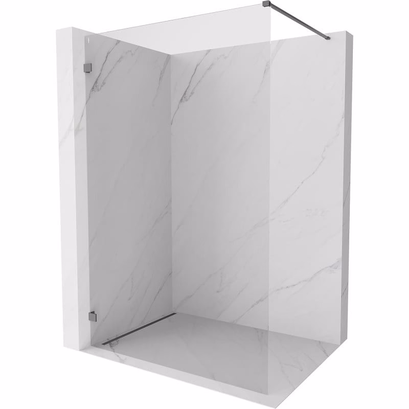 MEXEN/S - Lunar Sprchová zástena WALK-IN ľavá 120 x 200, transparent 8 mm, grafit metal 830-120-000-95-00-L