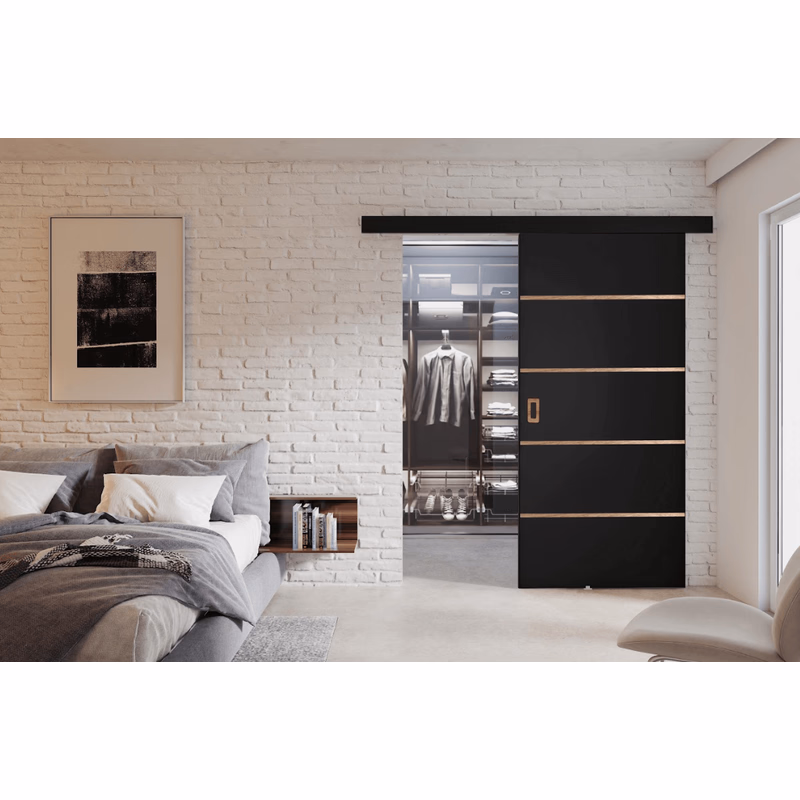 KIER Posuvné dvere WERDI PLUS | 90 cm Farba: Čierna