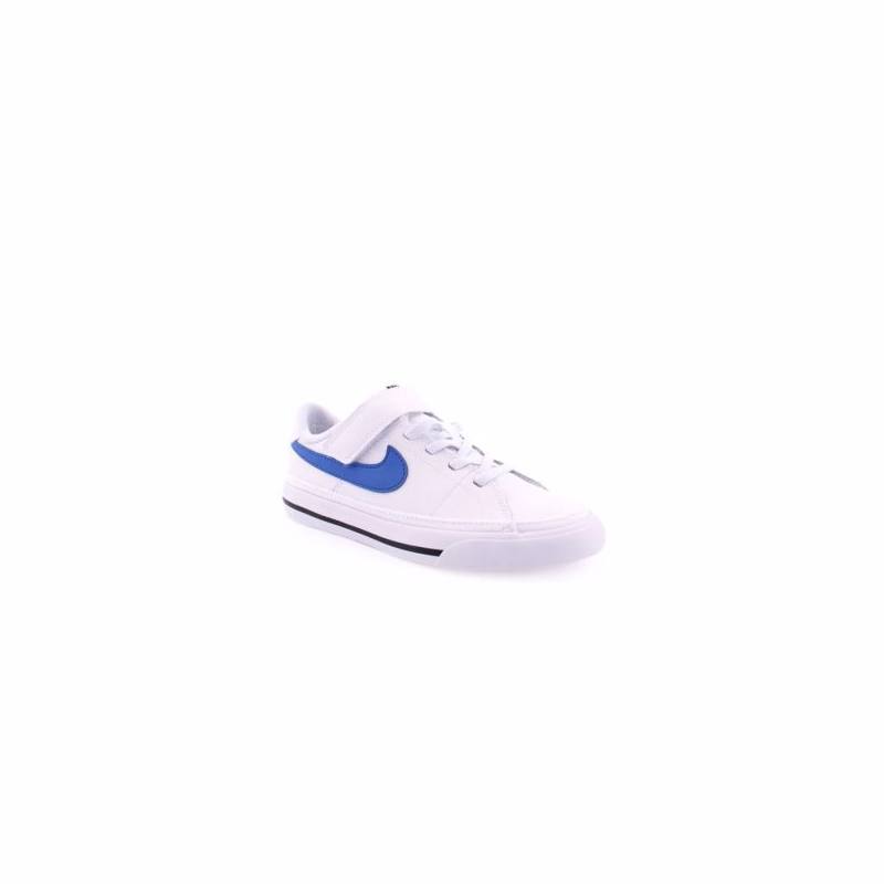 Chlapčenská vychádzková obuv NIKE Court Legacy white black game royal