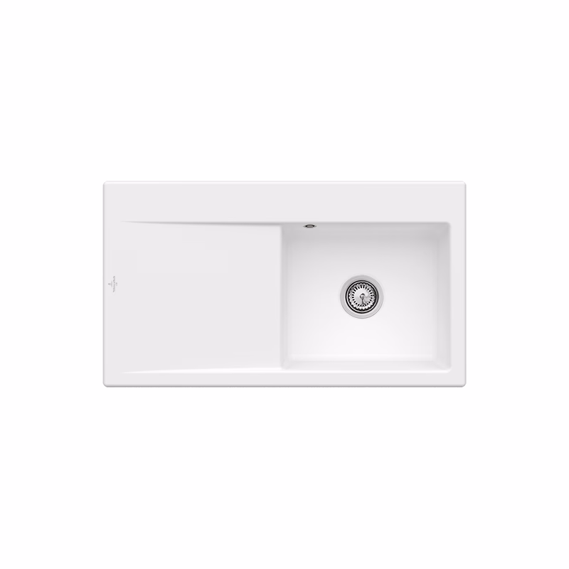VILLEROY & BOCH VILLEROY & BOCH - Keramický drez Subway Style 50 Stone white nástavný 900 x 510 bez excentru 335101RW