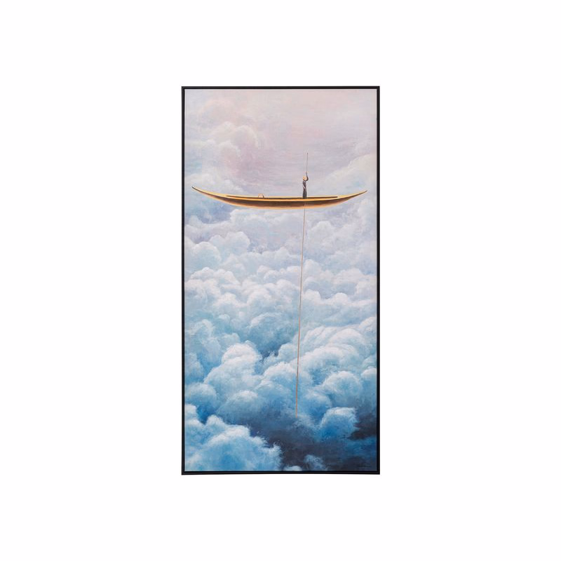 Cloud Boat obraz mix 60x120 cm