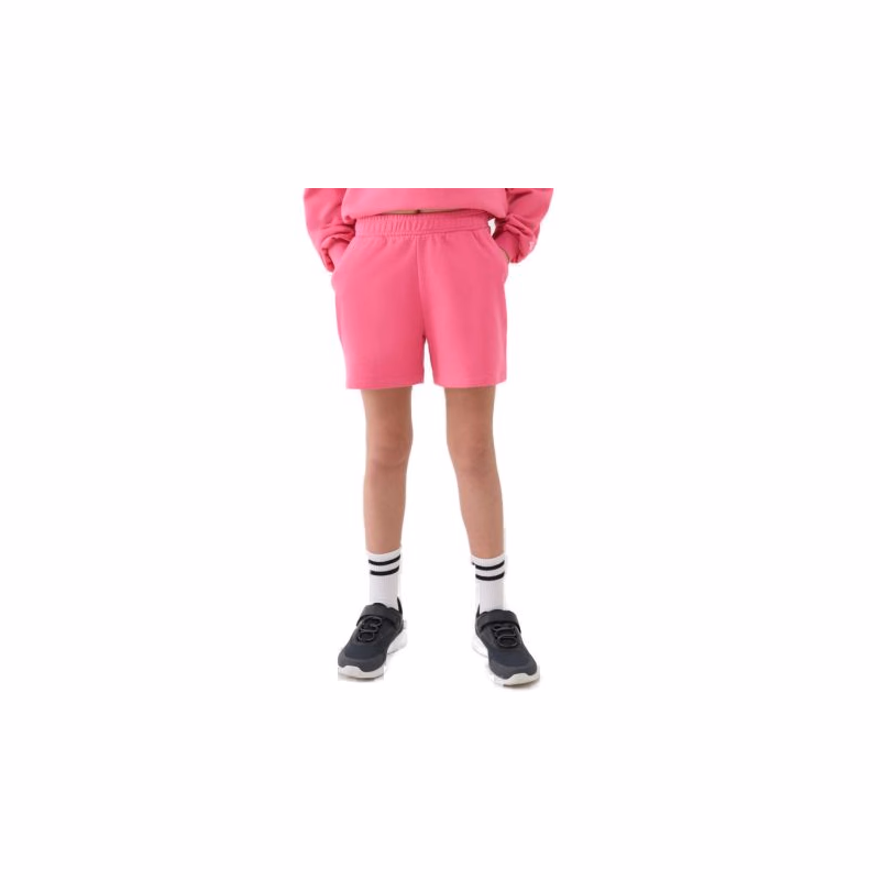 Dievčenské teplákové kraťasy 4F JUNIOR SHORTS CAS F470-54S-PINK