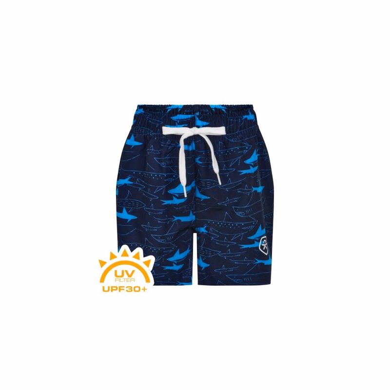 Chlapčenské plavky COLOR KIDS Swim shorts short AOP-dress blues