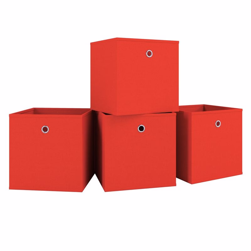 VCM sada 6 skladacích boxov "Boxas" - bez veka Ružová