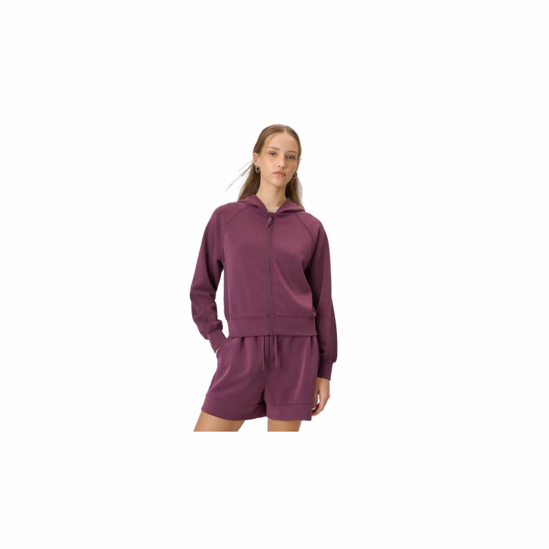 Dámska mikina so zipsom 4F SWEATSHIRT F2178-60S-BURGUNDY