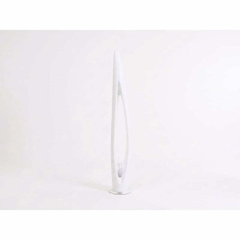 Stojacia lampa Flow Flame biela 132 cm