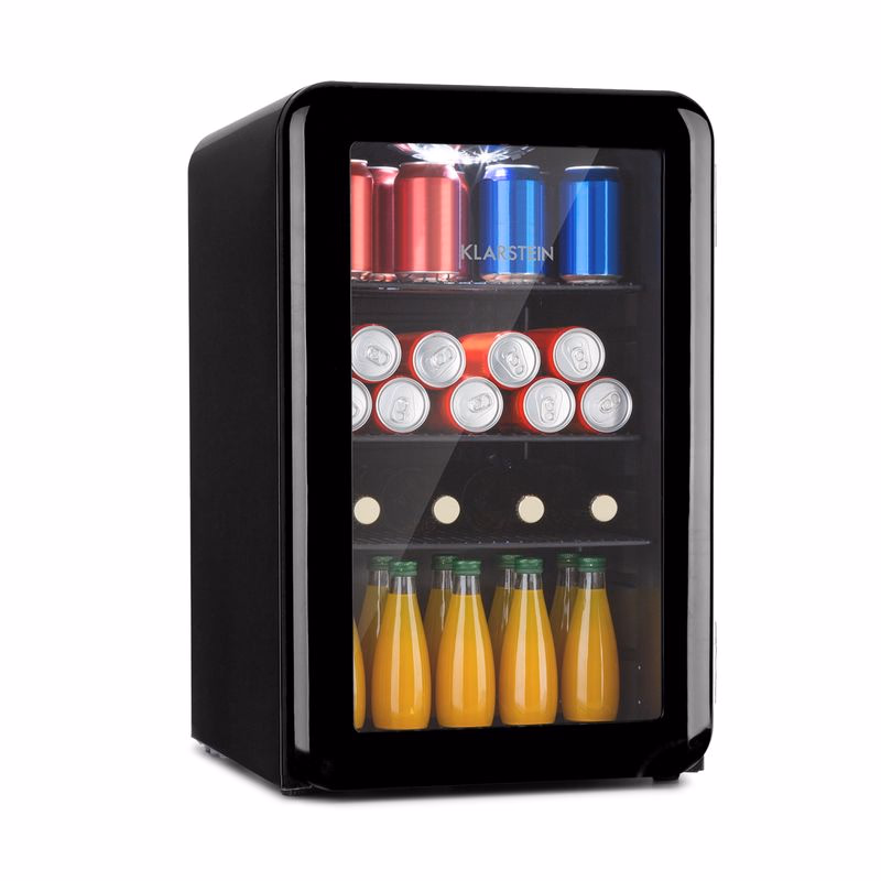 Klarstein PopLife, chladnička na nápoje, chladnička, 70 l, 0-10°C, retro dizajn, LED