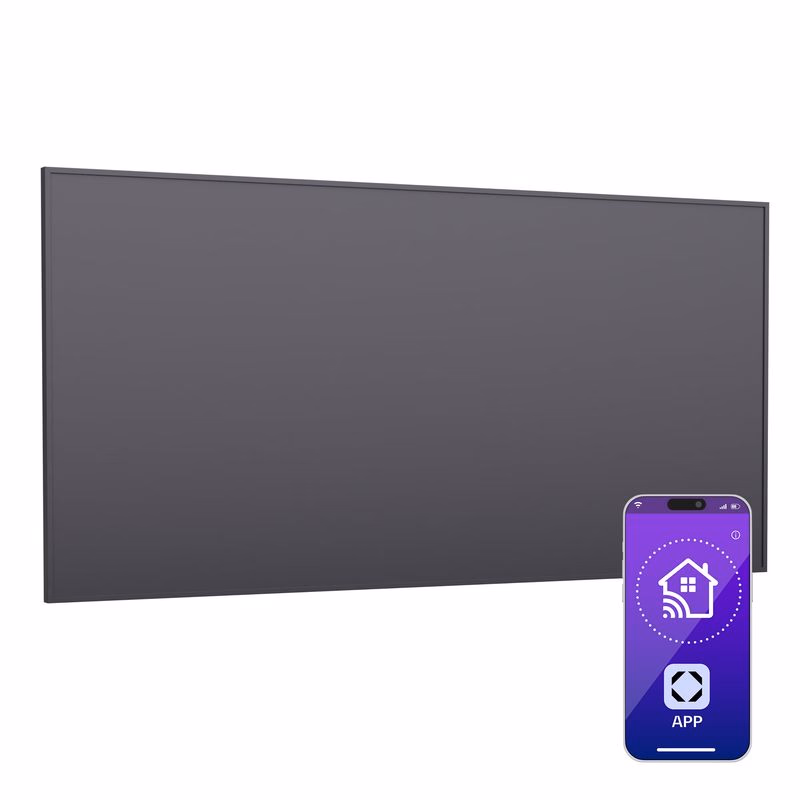 Klarstein Wonderwall Smart Infračervený ohrievač, 60x120cm, Aplikácia, 770W, Týždenný časovač, IP24
