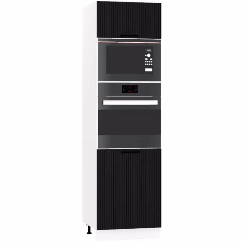 Skrinka do kuchyne  Kate d60pk mv 2133 pl čierny hrášok