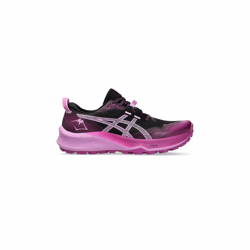 Dámska bežecká trailová obuv ASICS Gel Trabuco 12 black lavender glow