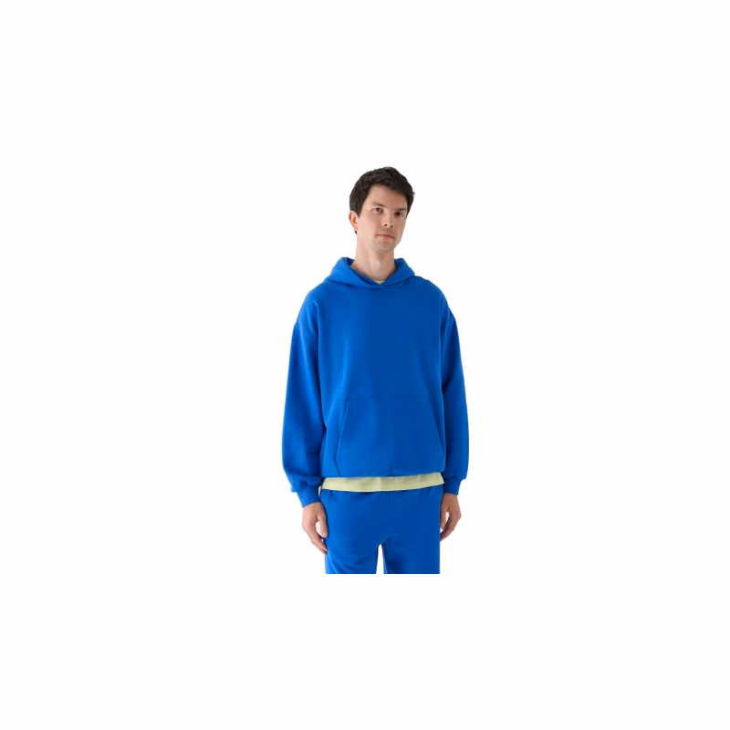 Pánska mikina s kapucňou 4F SWEATSHIRT-WAW24TSWSM1311-36S-COBALT